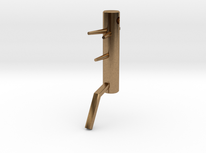 Wooden Dummy key fob 3d printed