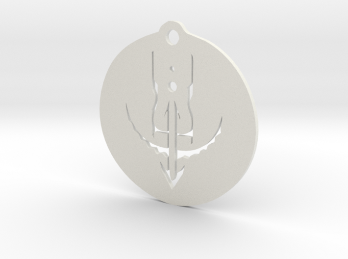 Sandazons Insignia Round Pendant 3d printed