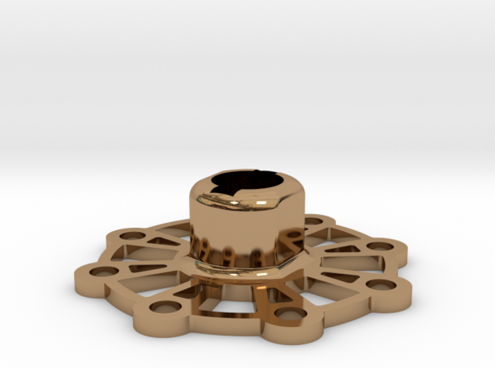 Ultra Lightweight Wheel Hub (17 mm) 3d printed