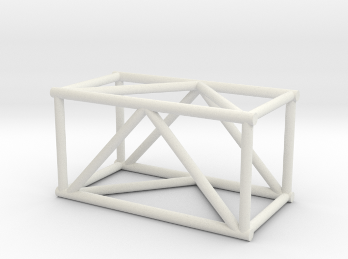 2'6&quot; 16&quot;sq Box Truss 1:48 3d printed