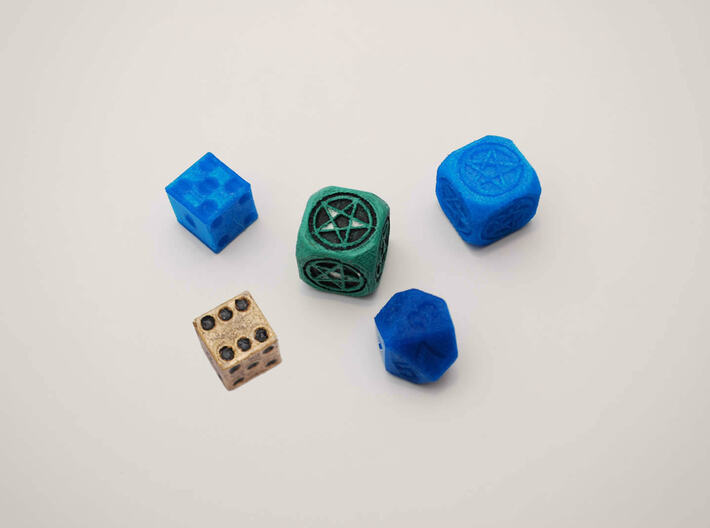 Mage's dice 3d printed Printed and Painted at home 