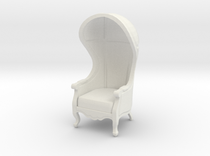 1:48 Quarter Scale Untextured Carrosse Chair 3d printed