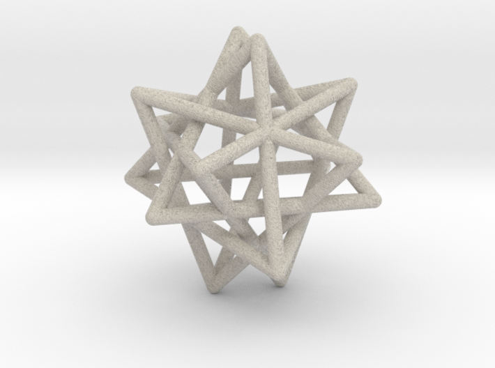 Tetrahedron 4 Compound, round struts 3d printed