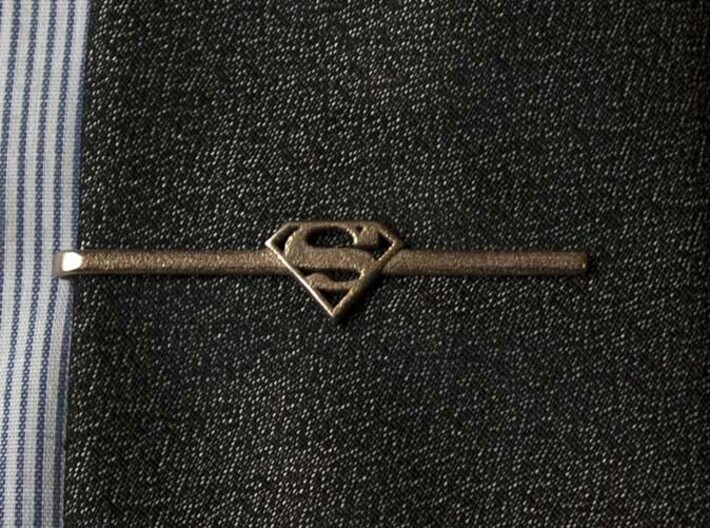 Superman Tie Clip 3d printed 