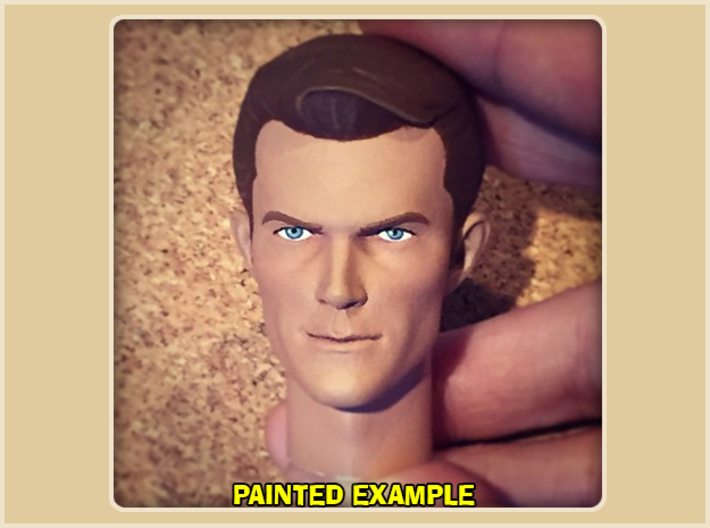 1:6 Scale James West Head 3d printed