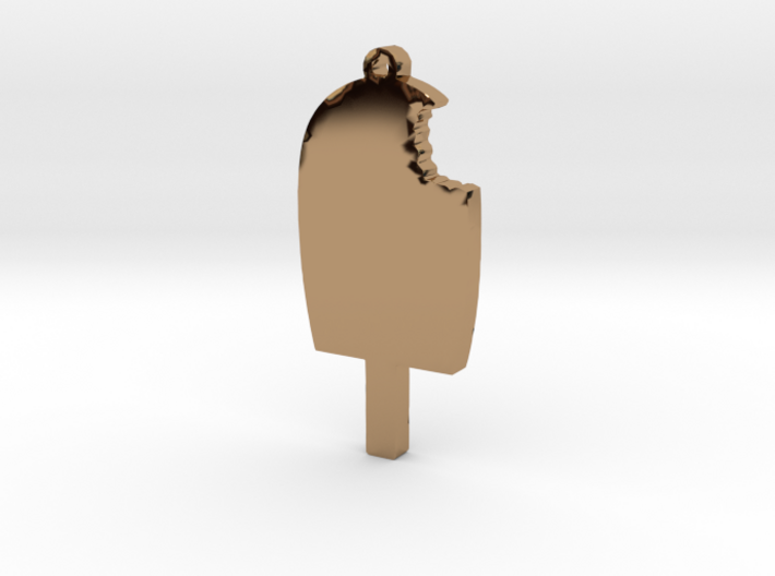 Ice Cream Bar with bite Missing Necklace Pendant 3d printed