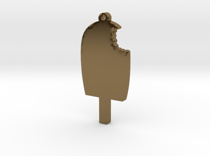 Ice Cream Bar with bite Missing Necklace Pendant 3d printed
