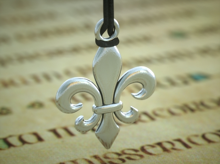 Fleur de lis Pendant 3d printed