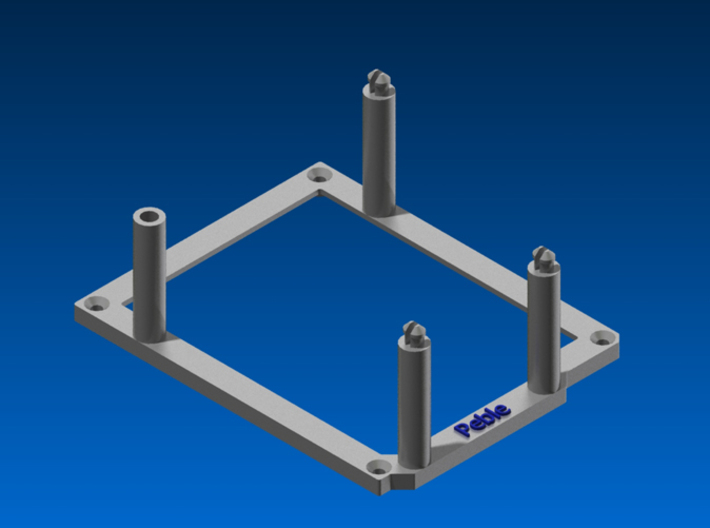 High desktop stand for Arduino Duemilanove 3d printed