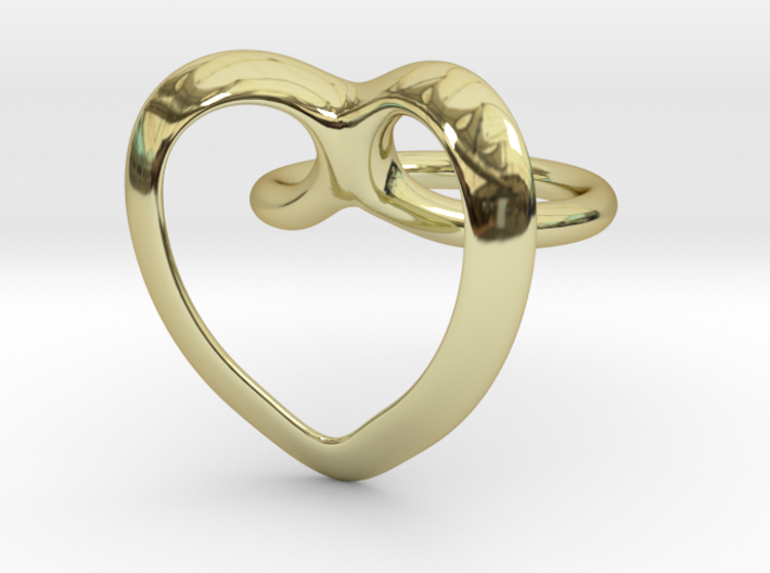 Heart Ring 3d printed