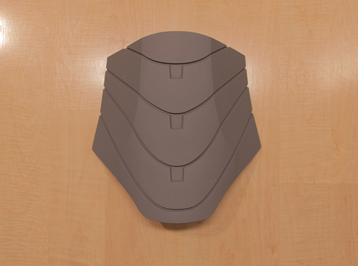 Iron Man Mark IV Abdominal Plate 3d printed Actual 3D Print, After being sanded and primed