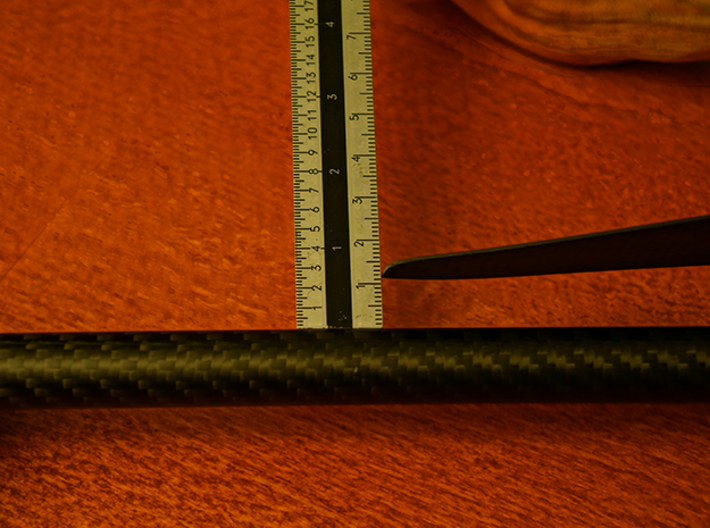 AerialMOB Replacement Part Tip 3d printed ~12mm Clearance between the Tip of the Prop and the CF Boom