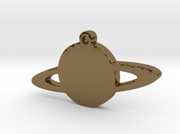 Rings of Saturn Necklace Pendant 3d printed