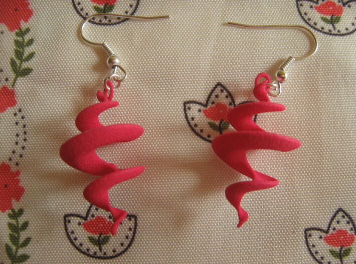 Tobogan Earrings 3d printed 