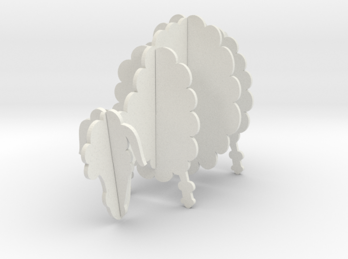 Wooden Sheep A 1:12 3d printed