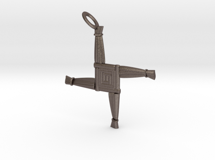 Brigid's Cross pendant 3d printed