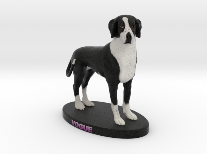 Custom Dog Figurine - Vogue 3d printed
