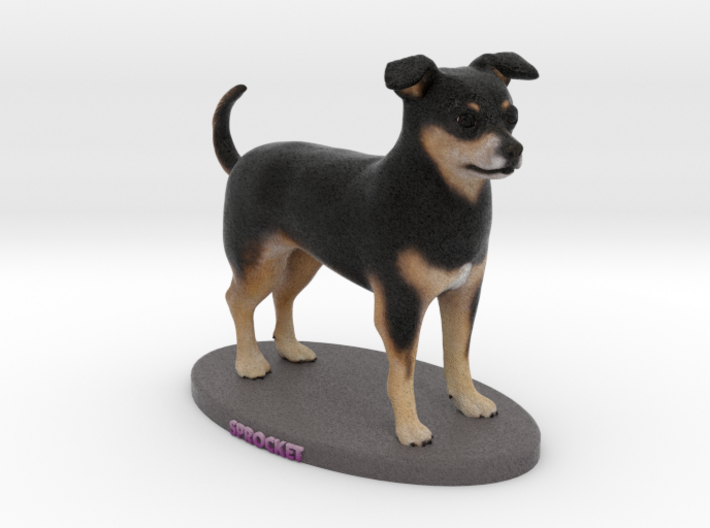 Custom Dog Figurine - Sprocket 3d printed