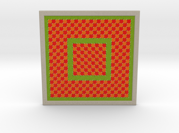 0176 Optical Illusion picture A (10cm) #002 3d printed