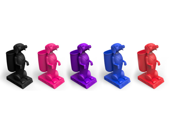 The Dashing Dachs with Backpack 3d printed Colors