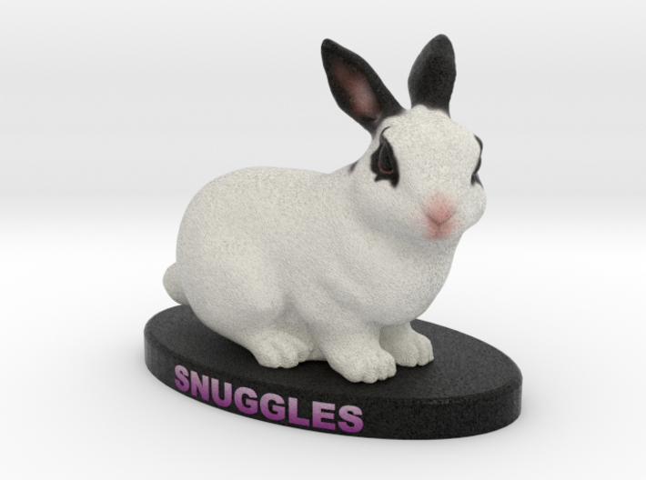 Custom Rabbit Figurine - Snuggles 3d printed