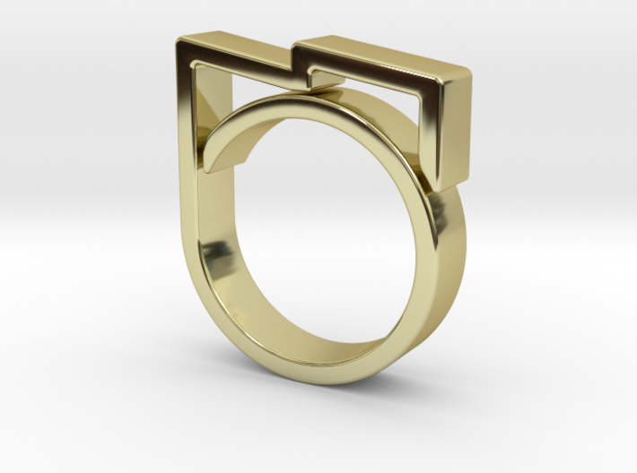 Adjustable ring for men. Model 5. 3d printed