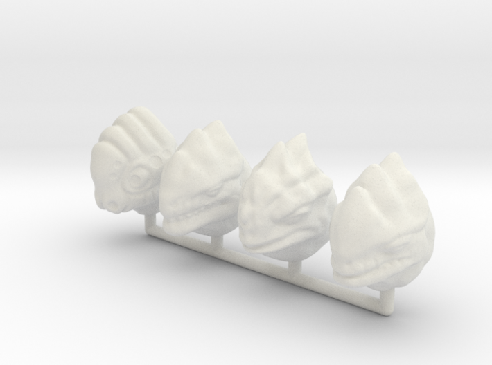 Fauxgan Headsculpts 3d printed