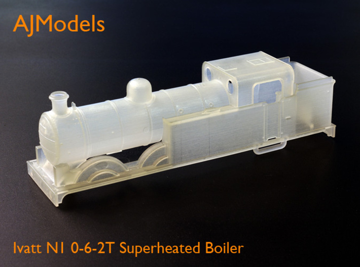 AJModels P02 Ivatt N1 Superheated Boiler, BR-era 3d printed 