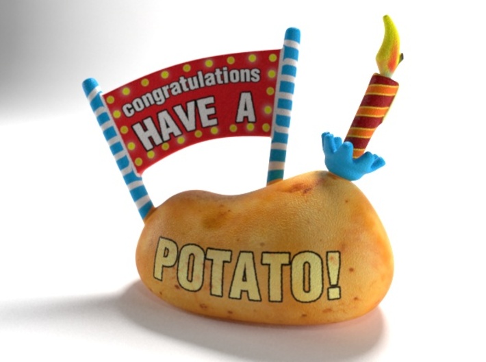 Congratulations - Have a Potato! 3d printed