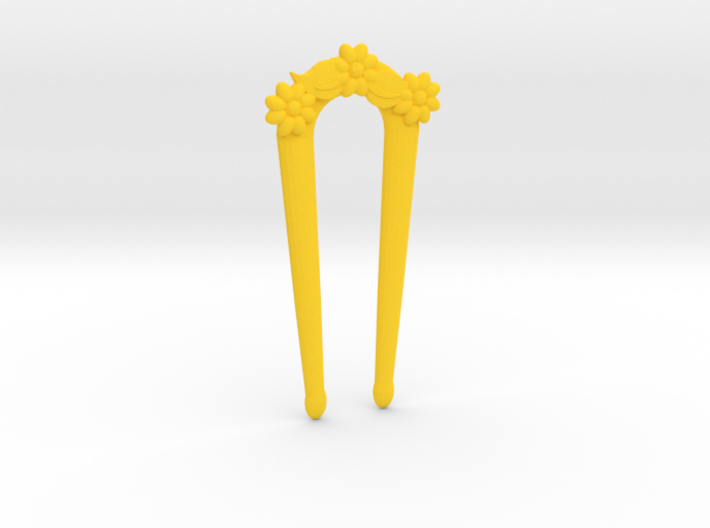 Hairfork Flower Arch 6.5cm hair fork 3d printed