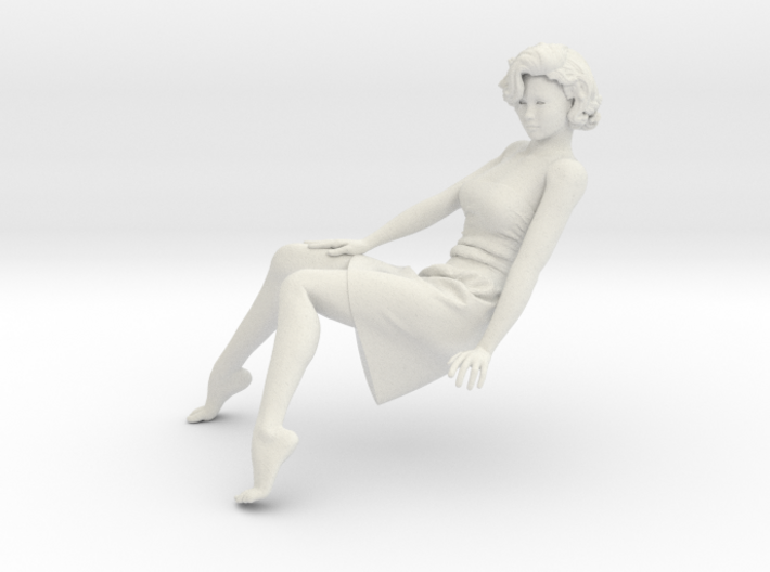 Lady sitting-015 scale 1/24 Passed 3d printed