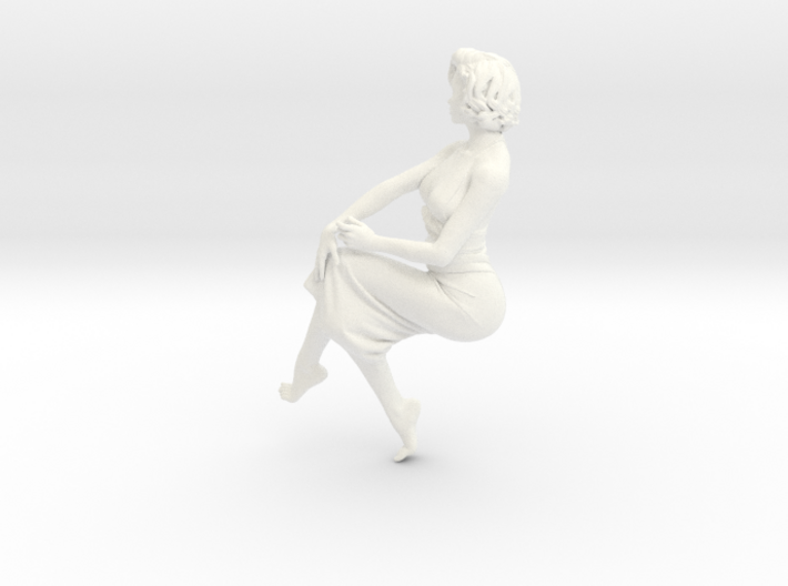 Lady sitting-024 scale 1/24 Passed 3d printed