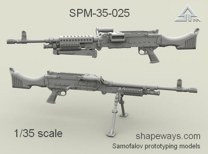 1/35 SPM-35-025 m240 machine gun 3d printed