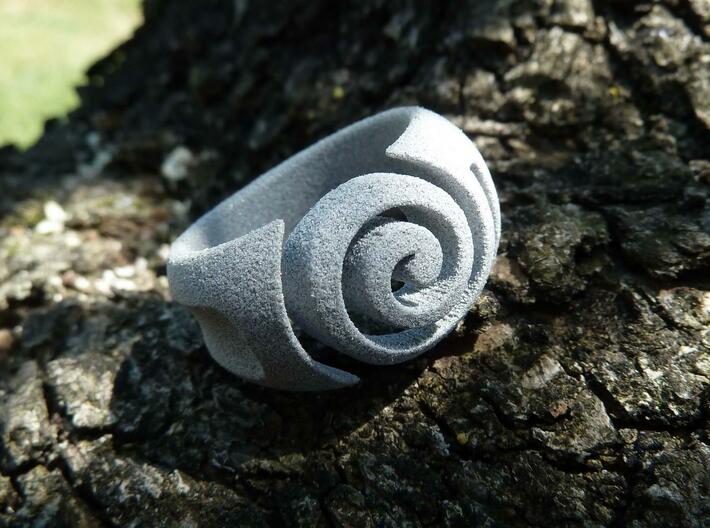 Spiral ring - Size 8 3d printed 