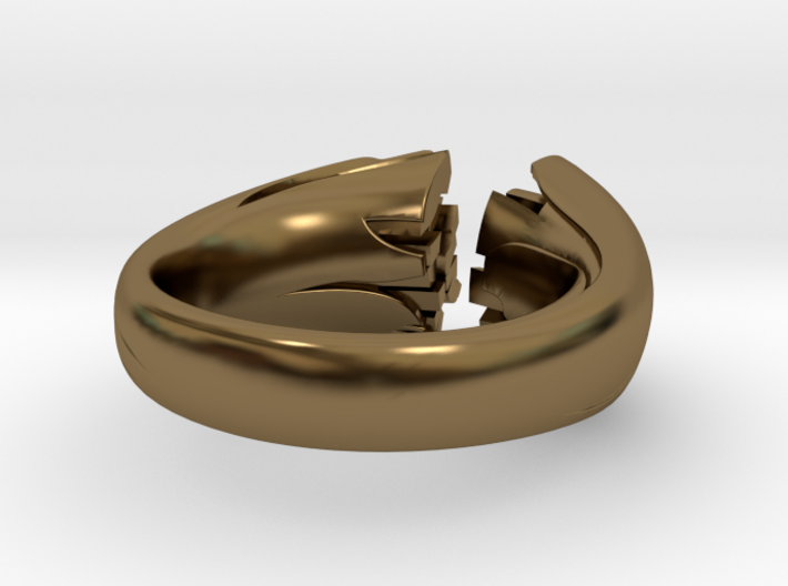 Cracking Wood ring - Size8 3d printed