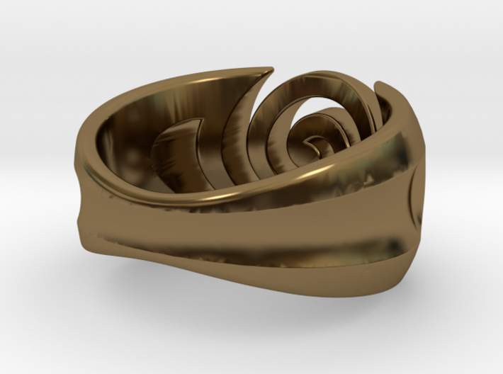 Spiral ring - Size 8 3d printed