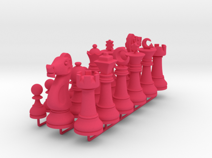 Set Chess Basic Big / Timur Chess Pieces 3d printed