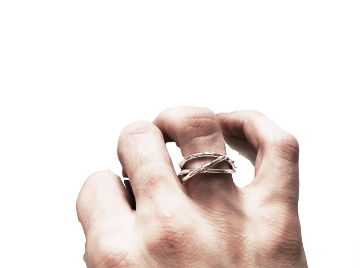 Rose Thorn Ring - Sz. 5 3d printed 