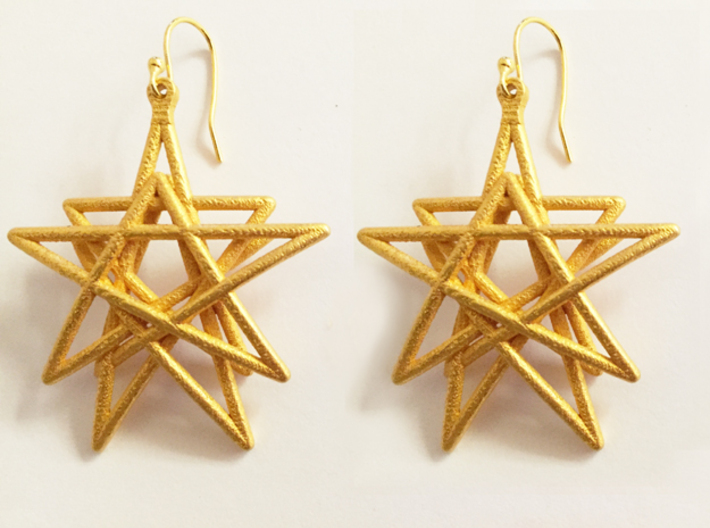 Reach for the Stars Earrings 3d printed 