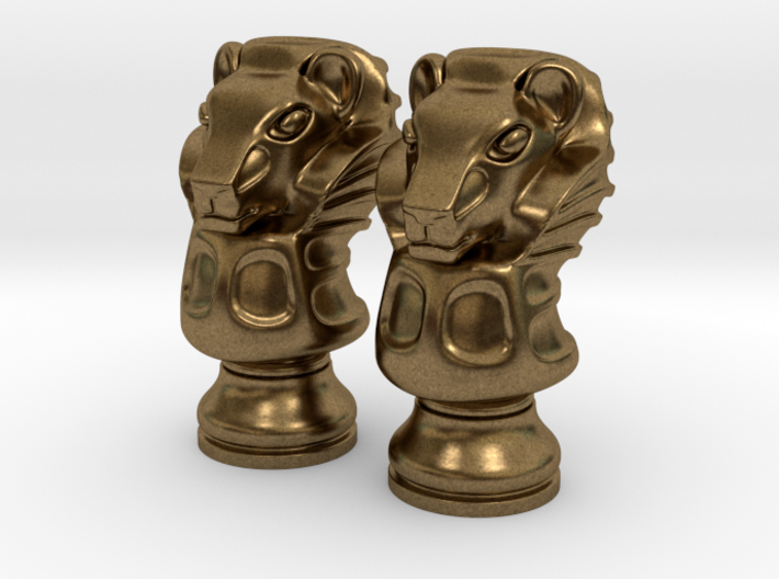 Pair Lion Chess Big / Timur Asad Piece 3d printed