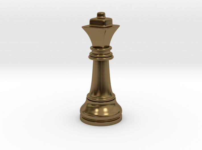 Single Chess Queen Big Square | Timur Ferz 3d printed