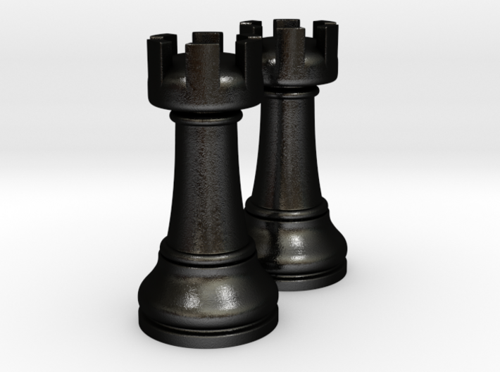 Pair Rook Chess Big Solid | TImur Rukh 3d printed