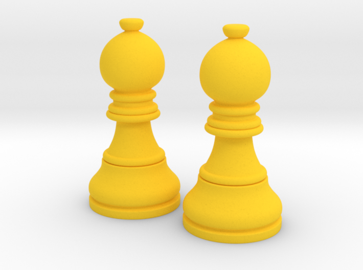 Pair Bishop Chess Big | Timur Picket Taliah 3d printed
