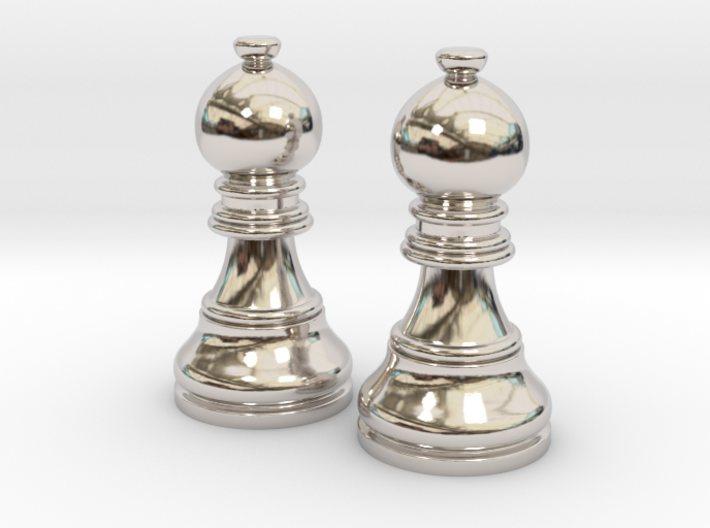 Pair Bishop Chess Big | Timur Picket Taliah 3d printed