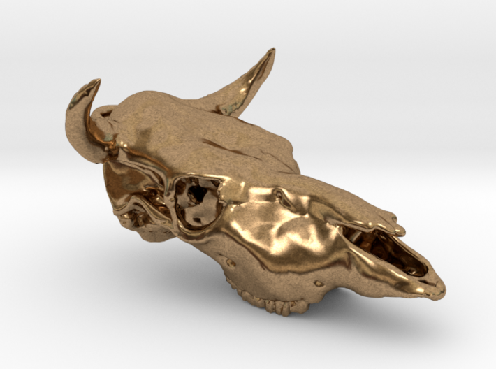 Bull Skull Pendant 3d printed