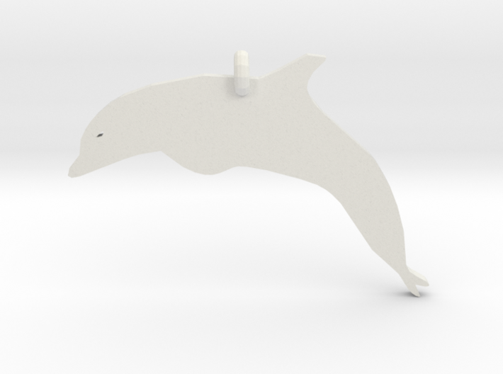 Dolphin Necklace Piece 3d printed 