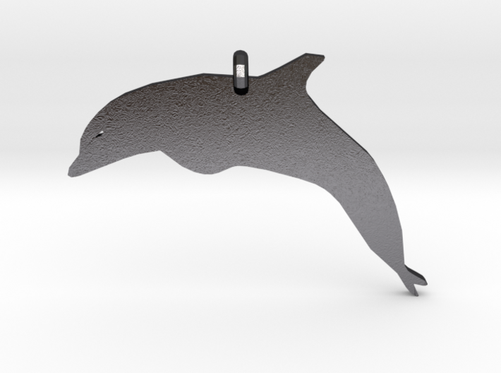 Dolphin Necklace Piece 3d printed