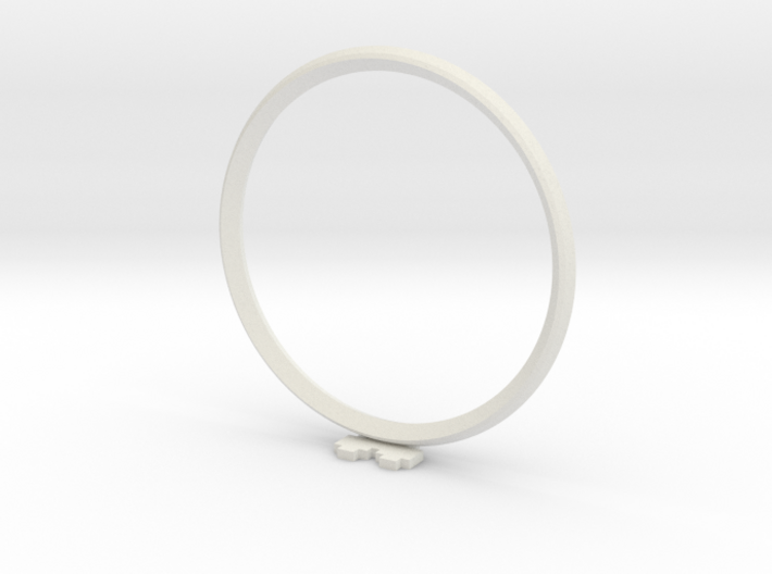Pixel heART ring 3d printed