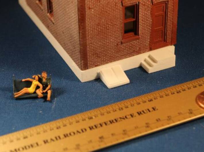 HO Scale DPM Townhouse #1 Foundation 3d printed 