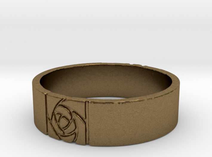 Arts and Crafts Rose Ring 3d printed
